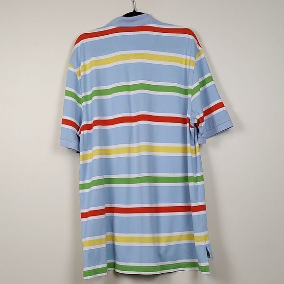 Brooks Brothers Striped Original Fit Preppy Performance Polo Shirt Size XL - Picture 11 of 12